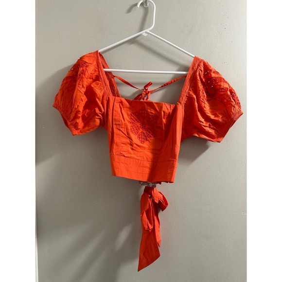 Band of Gypsies Tops - FINAL PRICE DROP✨ Band of the Free Tie Back Short Sleeve Entrada Top